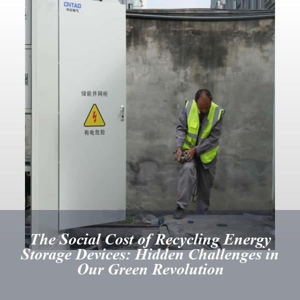 The Social Cost of Recycling Energy Storage Devices: Hidden Challenges in Our Green Revolution